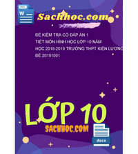 Tải Đề kiểm tra có đáp án 1 tiết môn hình học lớp 10 năm học 2018-2019 trường THPT kiên lương mã đề 20191001