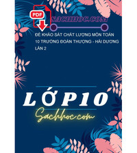 Tải Đề khảo sát chất lượng môn Toán 10 trường Đoàn Thượng - Hải Dương lần 2