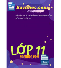 Tải Bài tập trắc nghiệm về andehit môn hóa học lớp 11