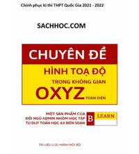 Tải Nắm Trọn Chuyên đề hình học tọa độ trong không gian Oxyz năm 2022