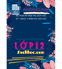 Tải Ma Trận Đề Kiểm Tra Giữa Học Kỳ 1 GDCD 12 Năm Học 2020-2021