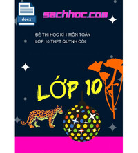 Tải Đề thi học kì 1 môn Toán lớp 10 THPT Quỳnh Côi