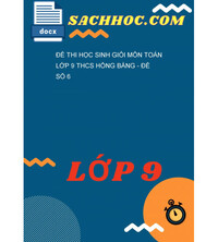 Tải Đề thi học sinh giỏi môn Toán lớp 9 THCS Hồng Bàng - Đề số 6