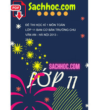 Tải Đề thi học kì 1 môn toán lớp 11 ban cơ bản trường Chu Văn An - Hà Nội 2013 - 2014