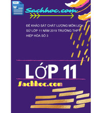 Tải Đề khảo sát chất lượng môn lịch sử lớp 11 năm 2019 trường thpt hiệp hòa số 3