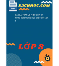 Tải Các bài toán về phép chia đa thức bồi dưỡng học sinh giỏi lớp 8