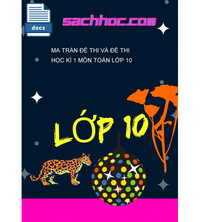 Tải Ma trận đề thi và đề thi học kì 1 môn Toán lớp 10