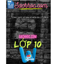 Tải Công thức về dân số môn địa lý lớp 10