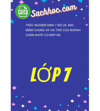 Tải Trắc Nghiệm Sinh 7 Bài 29- Đặc Điểm Chung Và Vai Trò Của Ngành Chân Khớp Có Đáp Án