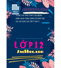 Tải 10 Đề Thi Thử THPT QG Môn Sinh 2020 Tinh Giản Có Đáp Án Và Lời Giải Chi Tiết-Tập 5