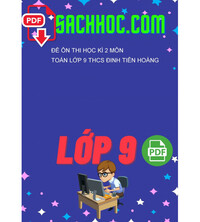 Tải Đề ôn thi học kì 2 môn Toán lớp 9 THCS Đinh Tiên Hoàng