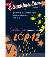 Tải Bài tập về sai số trong các phép đo môn vật lý lớp 12 năm 2015