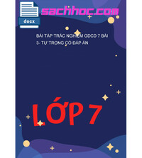 Tải Bài Tập Trắc Nghiệm GDCD 7 Bài 3- Tự Trọng Có Đáp Án