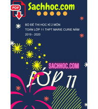 Tải Bộ đề thi học kì 2 môn Toán lớp 11 THPT Marie Curie năm 2019 - 2020