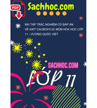 Tải Bài tập trắc nghiệm có đáp án về axit cacboxylic môn hóa học lớp 11 - Vương Quốc Việt