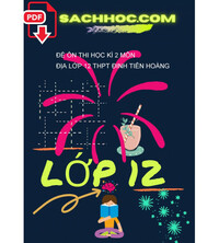 Tải Đề ôn thi học kì 2 môn Địa lớp 12 THPT Đinh Tiên Hoàng