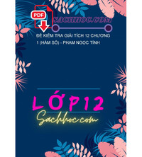 Tải Đề kiểm tra Giải tích 12 chương 1 (Hàm số) - Phạm Ngọc Tính