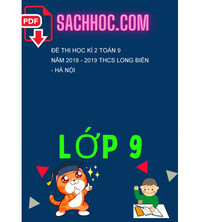 Tải Đề thi học kì 2 Toán 9 năm 2018 - 2019 THCS Long Biên - Hà Nội