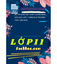 Tải Đề thi khảo sát chất lượng môn hóa học lớp 11 năm 2018 trường thpt liễn sơn