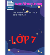 Tải Trắc Nghiệm Sinh 7 Bài 22- Tôm Sông Có Đáp Án