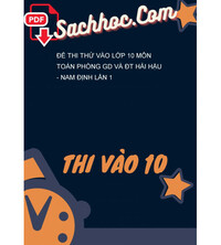 Tải Đề thi thử vào lớp 10 môn Toán phòng GD và ĐT Hải Hậu - Nam Định lần 1