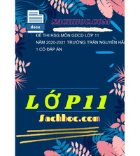 Tải Đề Thi HSG Môn GDCD Lớp 11 Năm 2020-2021 Trường Trần Nguyên Hãn Vòng 1 Có Đáp Án