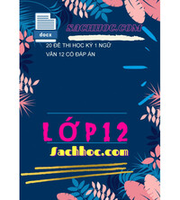 Tải 20 Đề Thi Học Kỳ 1 Ngữ Văn 12 Có Đáp Án