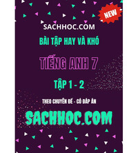 Tải Bài tập hay và khó tiếng anh 7 theo chuyên đề tập 1-2