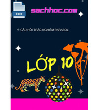 Tải Câu hỏi trắc nghiệm parabol