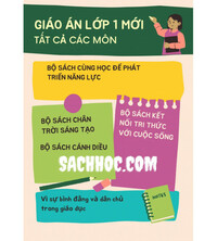 Tải Giáo án lớp 1 bộ sách mới - đầy đủ tất cả các môn