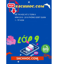 Tải Đề thi học kỳ 2 Toán 9 năm 2018 - 2019 phòng GDĐT Quận 1 - TP HCM