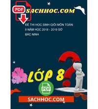 Tải Đề thi học sinh giỏi môn Toán 8 năm học 2018 - 2019 sở Bắc Ninh