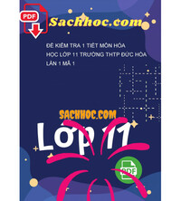 Tải Đề kiểm tra 1 tiết môn hóa học lớp 11 trường thtp Đức Hòa lần 1 mã 1