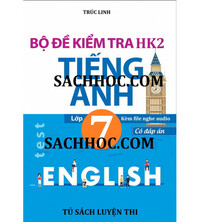 Tải 20 Bộ đề kiểm tra học kỳ 2 tiếng anh lớp 7 kèm file nghe audio