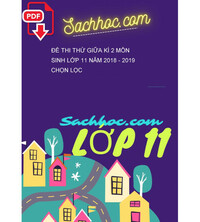 Tải Đề thi thử giữa kì 2 môn Sinh lớp 11 năm 2018 - 2019 chọn lọc
