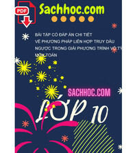 Tải Bài tập có đáp án chi tiết về phương pháp liên hợp truy dấu ngược trong giải phương trình vô tỷ môn toán