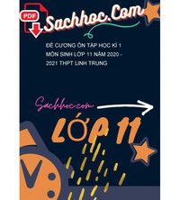 Tải Đề cương ôn tập học kì 1 môn Sinh lớp 11 năm 2020 - 2021 THPT Linh Trung