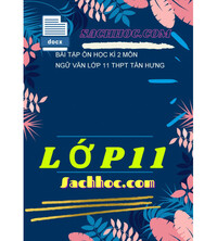 Tải Bài tập ôn học kì 2 môn ngữ văn lớp 11 THPT tân hưng