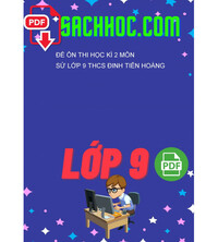 Tải Đề ôn thi học kì 2 môn Sử lớp 9 THCS Đinh Tiên Hoàng