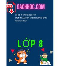 Tải 23 Đề thi thử học kì 1 môn Toán lớp 8 kèm hướng dẫn giải chi tiết