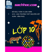Tải Đề KSCL Toán 10 lần 4 năm 2019 - 2020 trường THPT Nguyễn Viết Xuân - Vĩnh Phúc