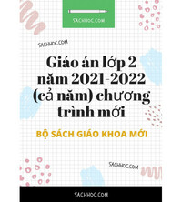 Tải Giáo án lớp 2 năm 2021-2022 (cả năm) chương trình mới