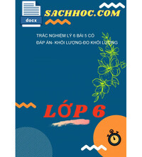 Tải Trắc Nghiệm Lý 6 Bài 5 Có Đáp Án- Khối Lượng-Đo Khối Lượng