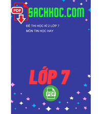 Tải Đề thi học kì 2 lớp 7 môn tin học hay