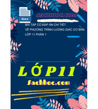 Tải Bài tập có đáp án chi tiết về phương trình lượng giác cơ bản lớp 11 phần 1