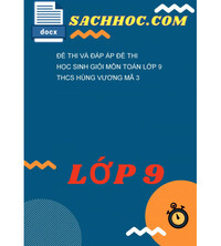 Tải Đề thi và đáp áp Đề thi học sinh giỏi môn Toán lớp 9 THCS Hùng vương mã 3