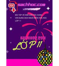 Tải Bài tập về kim loại tác dụng với dung dịch muối môn hóa học lớp 11