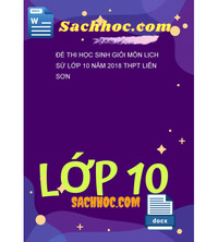 Tải Đề thi học sinh giỏi môn Lịch sử lớp 10 năm 2018 THPT liễn sơn