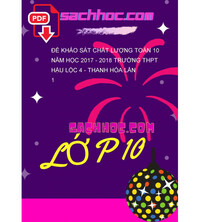 Tải Đề khảo sát chất lượng Toán 10 năm học 2017 - 2018 trường THPT Hậu Lộc 4 - Thanh Hóa lần 1