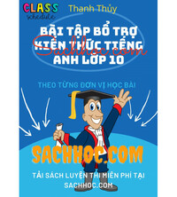 Tải Bài Tập Bổ Trợ Kiến Thức Tiếng Anh Lớp 10 - Thanh Thủy